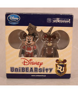 Bear Brick Disney UniBEARsity Medicom Toy Mickey Mouse &amp; Bear Figure Cli... - £69.28 GBP