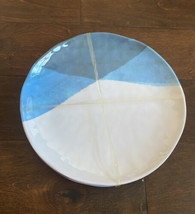 Rachel Ashwell Set Of 4  Melamine Dinner Plates Outdoor Dining Hues Of Blue - £21.52 GBP