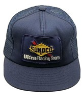 VINTAGE SUNOCO Ultra Racing Team Snapback Mesh Trucker Hat/Cap, Made in ... - £47.79 GBP