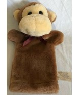 Plush Brown Monkey Hand Puppet Monkey 12” Pretend Play Child Classroom T... - £12.77 GBP