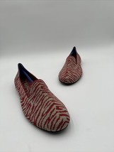 Rothys The Loafers Women&#39;s Red Zebra Round Toe Slip on Shoes Size 11 - £50.55 GBP