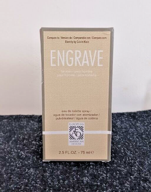 Engrave Men's 2.5 fl oz Cologne Spray New in Box Compare to Eternity by CK - $18.69