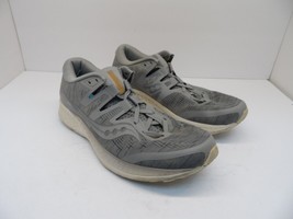 Saucony Men&#39;s S20144-41 Ride ISO Running Shoe Gray White Size 10M - £25.21 GBP
