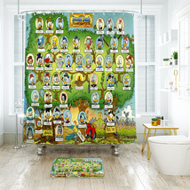 Disney Donald Duck 20 Shower Curtain Bath Mat Bathroom Waterproof Decorative - £18.32 GBP+