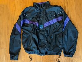 Asics HTF Track Windbreaker Jacket Nylon Polyester Blue Black HT 03 RN 6... - $41.56