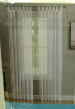 Hlc.Me Sheer Voile Curtains Set Of 2 White 54&#39;&#39; W X 84&#39;&#39; L - £6.40 GBP