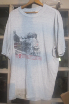 VTG 1998 Railroad Museum of Pennsylvania Men&#39;s Gra Short Sleeve T-Shirt Size XL - £10.94 GBP