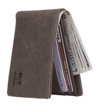 Gostwo Slim Wallet for Men Minimalist Leather ID Window Front Pocket Bifold Wall - £18.73 GBP