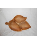 Vintage Mid Century philippinsi Monkey Pod Wood Divided Serving Dish Tra... - €8,15 EUR