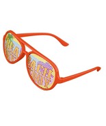 Beach Cowboy Sunset Party Shades Aviator Stye - Orange - £10.77 GBP