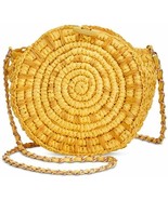 I.N.C. International Concepts Straw Circle Crossbody, Daffodil - $24.08