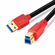 Usb 3.0 Cable A Male To B Male 15Ft, Type A To B Male Compatible With Hard Disk  - £14.88 GBP
