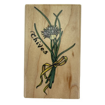 Rubber Stampede Chives Rubber Stamp A2247E Herb Plant Botanical Garden Cooking - $11.62