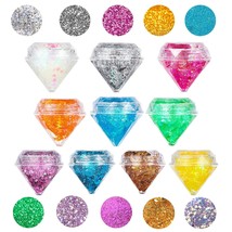 10PCS Face Body Glitter Colorful Face Sparkles Glitter Chunky Sequins Mermaid Ma - £19.41 GBP