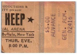 Vintage Uriah Heep Blue Oyster Cult Ticket Stub July 31 1975 Buffalo New... - $34.64