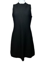 Theory Dress Women&#39;s Size M Medium Black Wool Knee Length Workwear - BC - $54.78