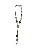 Vintage Mixed Metal Disc Necklace Adjustable 16” Boho Minimalist Layerin... - $16.20