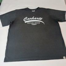 Carhartt TK5714-M Men's Black Cotton Short Sleeve Relaxed Fit T-Shirt Size 2XL image 10