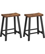 Vasagle Bar Stools, Set Of 2 Bar Chairs, Kitchen Breakfast Bar Stools With - £51.59 GBP