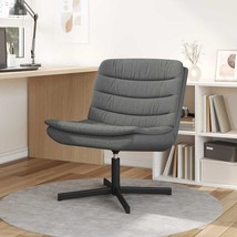  Swivel Chair Dark Grey Polyester, Metal Medium Swivel - $5,263.61 MXN