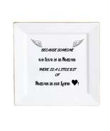 Ceramic Square Plates, Weddings Day Appetizers, Personalized Dinner Deco... - $35.76 CAD+