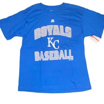 Kansas City Royals Official MLB Majestic Youth Size T-Shirt Large 14/16 - £6.32 GBP