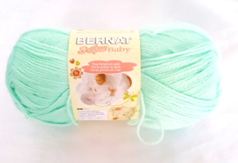 New Bernat Softee 362 ydBaby Yarn Mint Green 1 Skein 100% Acrylic Croche... - £5.33 GBP