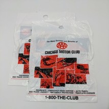 Lot Of (2) Vintage AAA Chicago Motor Club 11&quot;x14&quot; Bags - £14.02 GBP