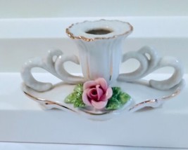 Vintage Dresden Porcelain Candle Holder - £19.42 GBP