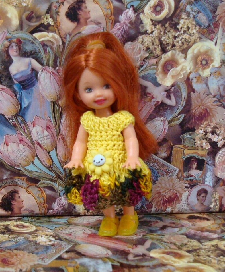 Hand crocheted Doll Clothes for Kelly or same size dolls #2554 - $12.00
