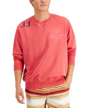 Sun + Stone Men&#39;s Remix Fleece Sweatshirt in Cut Ruby-XL - $21.99