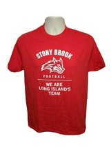 Stony Brook Football We are Long Island Team Adult Medium Red TShirt - $332.91 MXN
