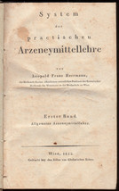 1824 Franz Herrmann Arzeneymittellehr Materia Medica Pharmacology Medicine - £436.48 GBP