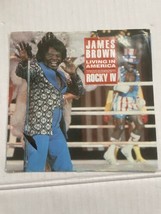 James Brown Living In America &amp; Farewell Single 45 RPM Record ROCKY IV Movie Vtg - £3.72 GBP