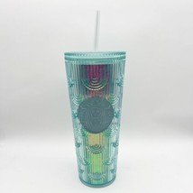 Starbucks 2022 Spring Mermaid Iridescent Holographic Wave Cold Cup Tumbl... - £23.63 GBP