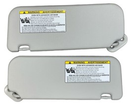 2006 - 2008 Toyota Corolla Left & Right Gray Vinyl Sun Visor Shade Pair - $54.44