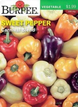 Pepper Carnival Blend Vegetable Seeds Burpee 11 23 - £6.30 GBP
