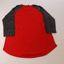 Vibes #23 Greatest Of All Time Men's Red & Black Cotton Raglan T-Shirt Size M image 2