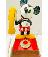 Vintage Disney 15&quot; Mickey Mouse 1976 Rotary Telephone AT&amp;T Design Line w... - £174.24 GBP