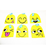 Knitted Winter Hats Funny Emoji Hat Beanie One Size Kids Youth Boys Girls Knit - $7.69