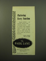 1950 The Park Lane hotel Ad - Flattering every function - £14.87 GBP