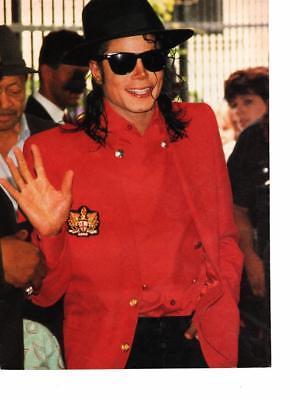 Michael Jackson teen magazine pinup Clipping Vintage 1980's Teen Beat Thriller - $3.25