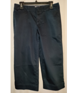 EXCELLENT WOMENS DOCKERS mid rise - CURVY NAVY BLUE CAPRI W/ POCKETS  SI... - $495.21 MXN