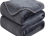 Soft Queen Size Blanket For Couch Bed Sofa, 90X90 Inches, Dark Gray, War... - $35.99