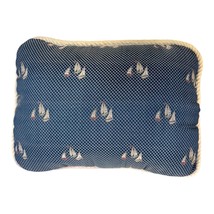 Riverdale Decorative Rectangular Pillow Sailboat Nautical Rope Edge Beach House - $28.04