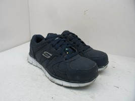 An item in the Fashion category: Skechers Work Men's Synergy Ekron Alloy Toe Work Shoes Navy Size 7M