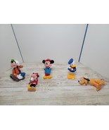 Vtg Rubber Bath Figures 6&quot; Disney Mickey Minnie Mouse Pluto Donald Duck ... - $22.99