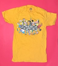 Cartoon Network Graphic Tee S Show Characters Channel Logo Dark Yellow T... - £3.89 GBP