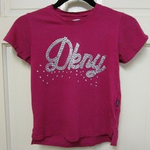 DKNY Girls Pink/Fuchsia Short Sleeve T-Shirt SIZE M 8-10 - $9.51