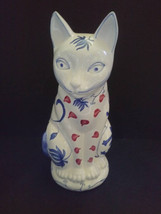 Vintage Made in Japan Nancy Lopez Cat Statue  10 inch Kitty Cat pottery  knick k - £79.92 GBP